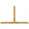 Ekena Millwork Portland Rough Sawn Timber Gable Bracket, Western Red Cedar, 72"W x 45"H x 4"D x 4"F, 15/12 Pitch GBW072X45X0404POR00RWR - alternate 1